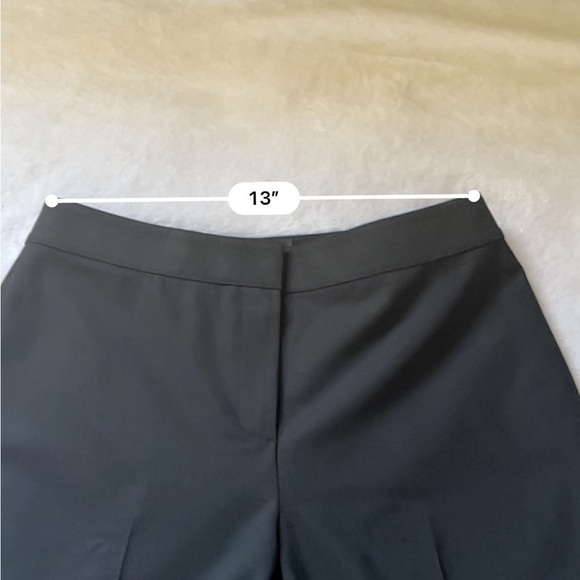 St. John Diana Wool Straight Leg Pants Size 4 Black Workwear Career - Picture 6 of 17